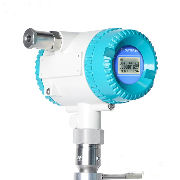4-20mA rs485 Vortex Boiler Steam Flowmeter Pressure Transmitter for Co2 Air Gas Hot Steam Flow Meter Vortex