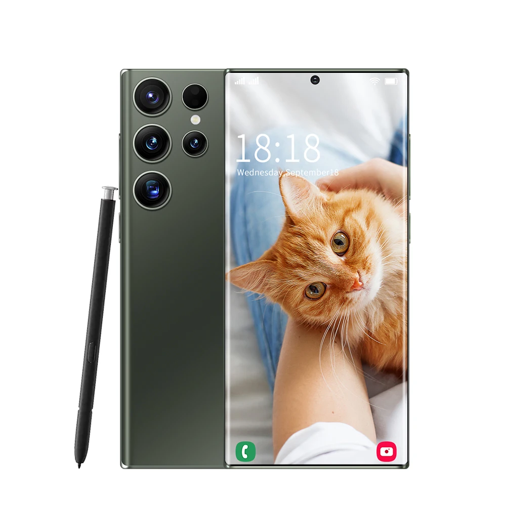 S23Ultra многофункциональная функция 7 3 дюймов HD + Incell восклицательный экран телефона с косметической камерой AG стеклянная задняя крышка RTS