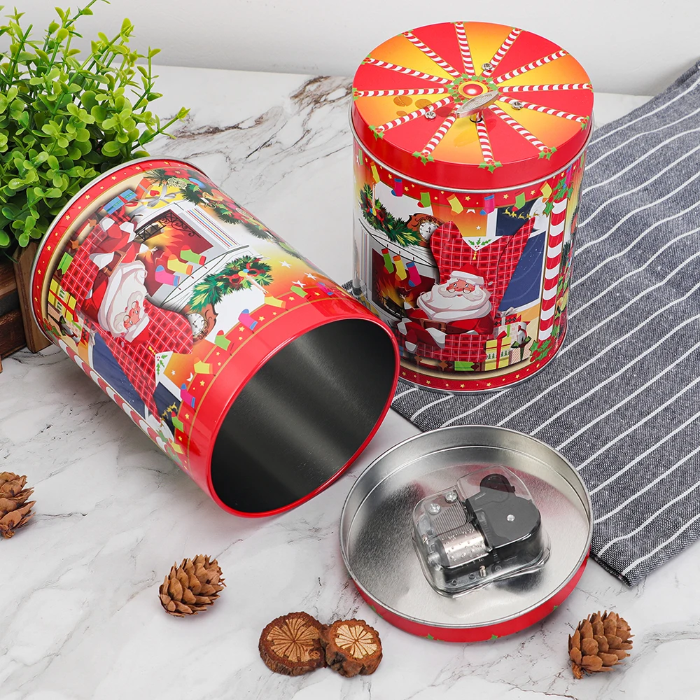 Custom Empty Middle Size Round Kid Playing Card Candy Gift Package Tin Box Wholesale Card Game Gift Metal Tin With Engraved Logo