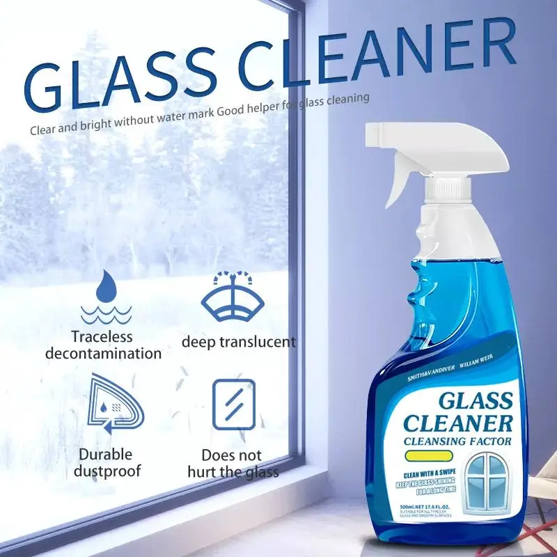 household car with sprayway glass cleaner strong decontamination glass window cleaner