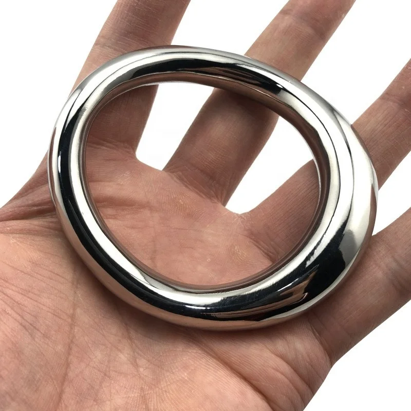  Нержавеющая сталь Пенис Вибратор замок кольцо для пениса Heavy Duty male бусиной с металлическим декором мошонки носилки дополнительной женской стимуляции задержки эякуляции БДСМ секс-игрушки