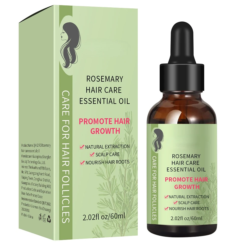100% Pure Organic Rosemary Oil Nourishes Scalp Improves Blood Circulation Rid of Itchy & Dry Scalp Hair Care Oil 60ml