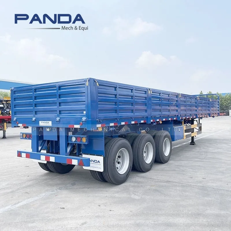 Fuwa tri axles 40ft 12m dropside panel trailer side wall semi trailer for sale