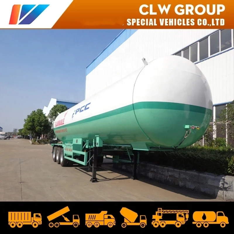 60000 liters Cooking Lpg Gas tank Trailer 30mt Propane Tanker Semi Trailer Philippines