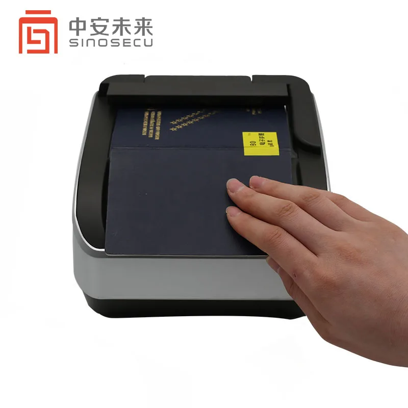 Sinosecu Electronic ID e-Passport nfc RFID MRZ OCR Passport biometric Reader for Hotel card kiosk and desk
