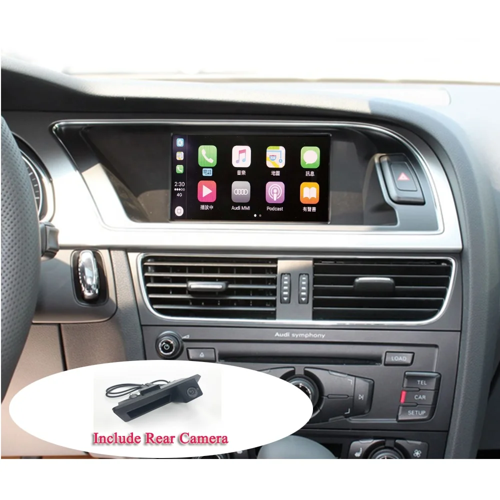OEM Retrofit Smart Phone CarPlay For AUDI A4 A5 Q5 With Concert/ Symphony IOS CarPlay In the Car AutoLink Include Rear Camera