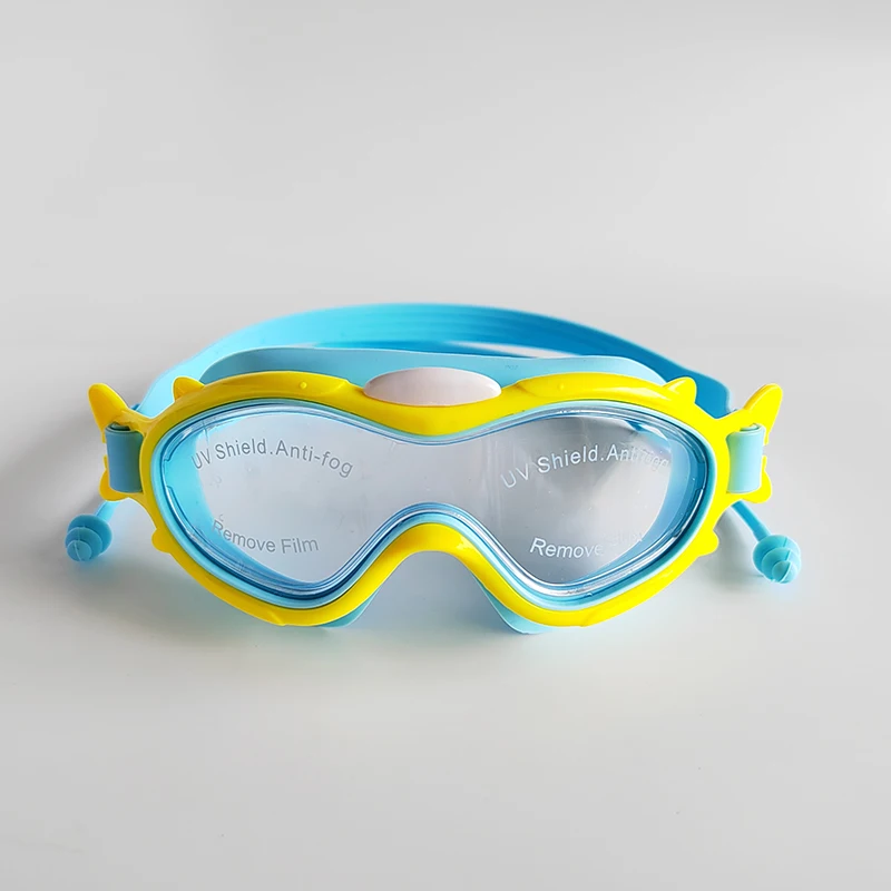 Kids Cartoon Funny Swimming Goggles Wide View Free Swim Goggles Anti Scratch Anti Fog Anti Uv Swimming Glasses