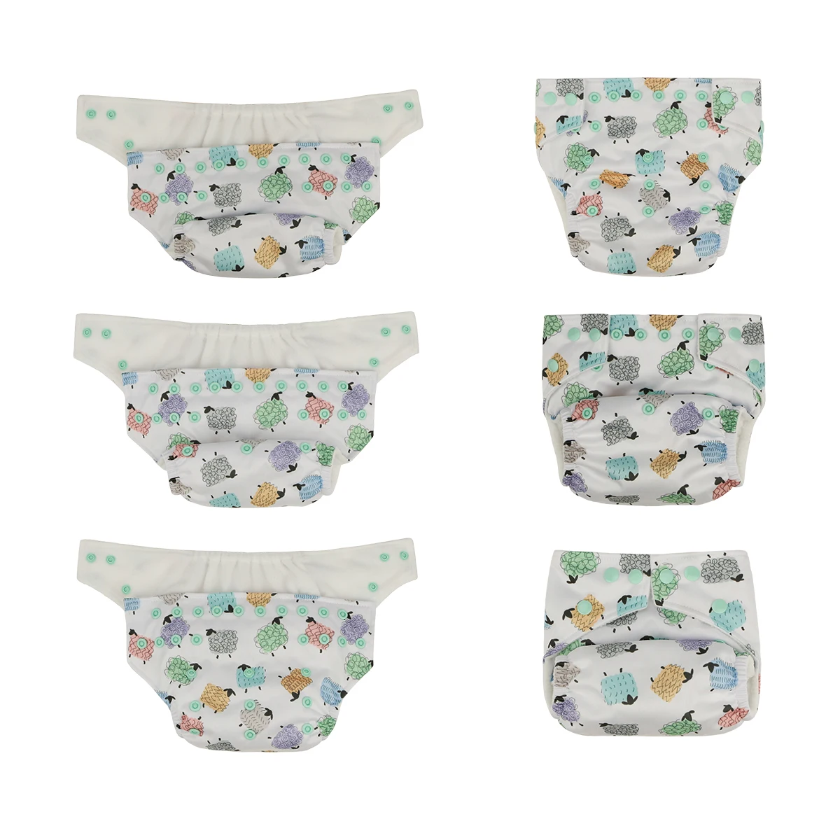 AI2 Washable baby diapers  bamboo cloth nappies ecologic product