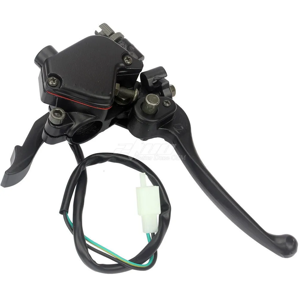 Universal 7/8' Brake Lever Greaser Thumb Throttle Assembly for Taotao Roketa Alpha Baja Kazuma ATV Go Kart