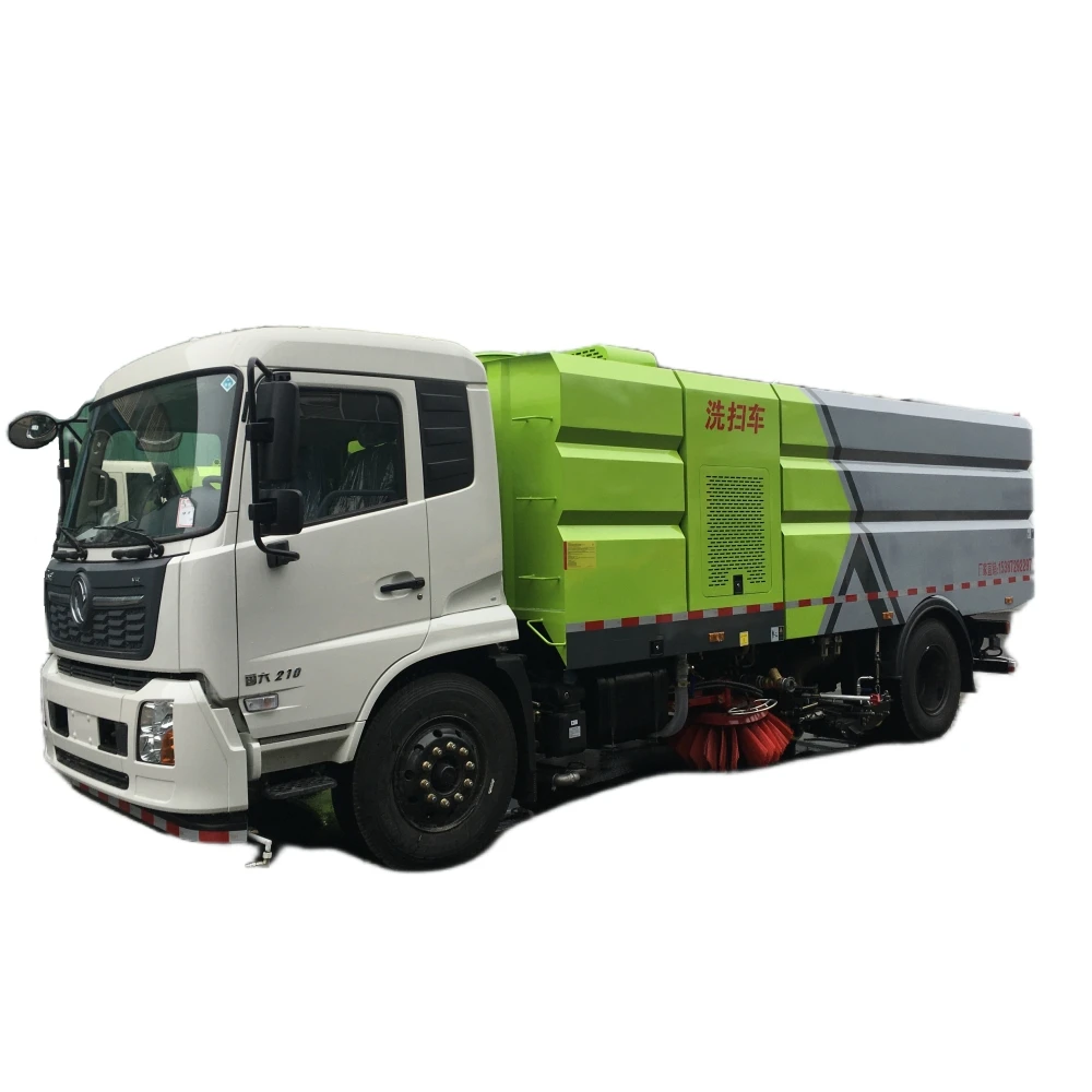 Dongfeng 16 куб дорожная мойка и подметальный грузовик для продажи уборочная машина завод экспорт
