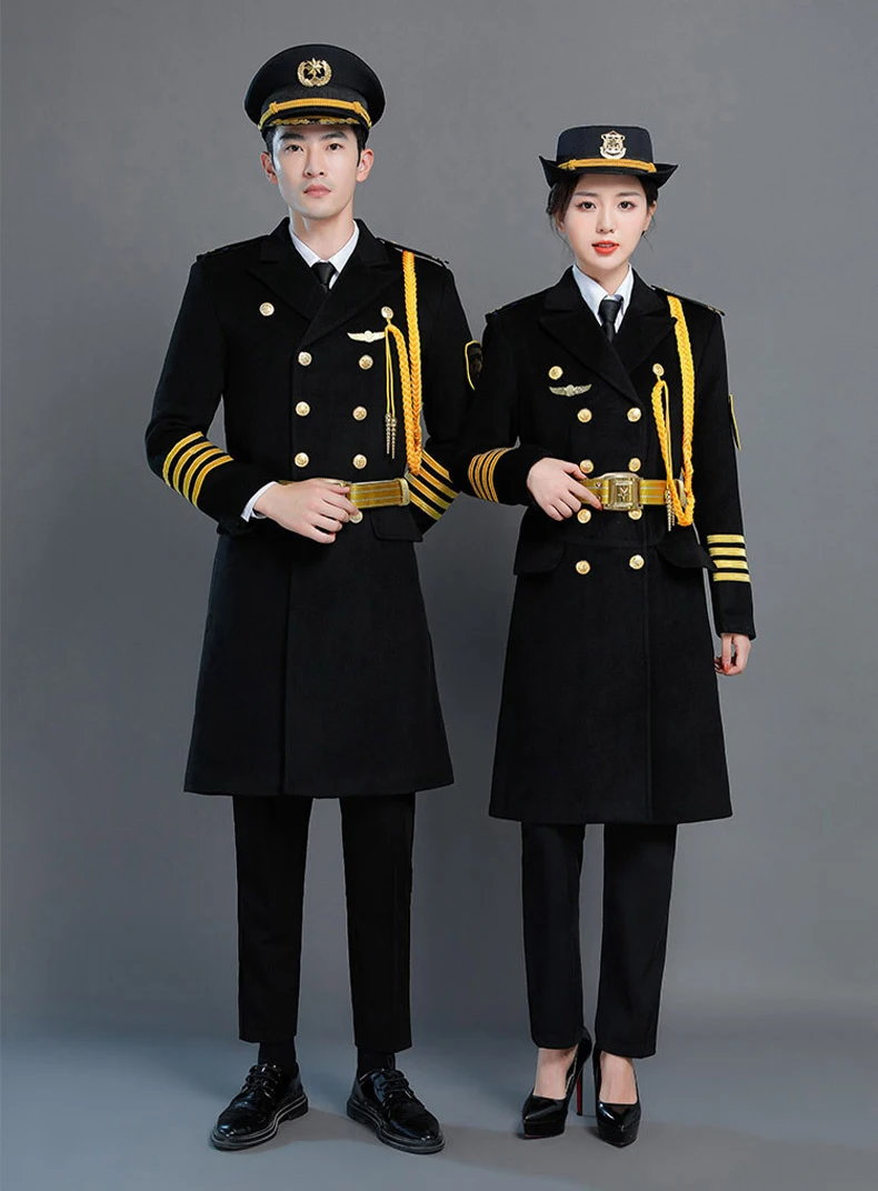 Модная зимняя черная одежда для работы в отеле аэропорту на заказ мужчин