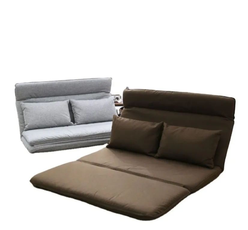 Soft Fabric Adjustable Lounge Folding Chair Tatami Folding Single Small Sofa Bed