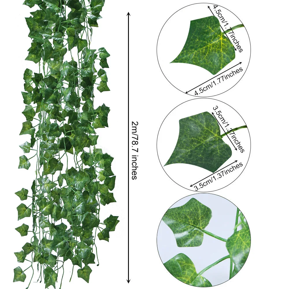 in stock faux foliage ivy leaf plants for indoor outdoor home office wedding garden wall bedroom decoration