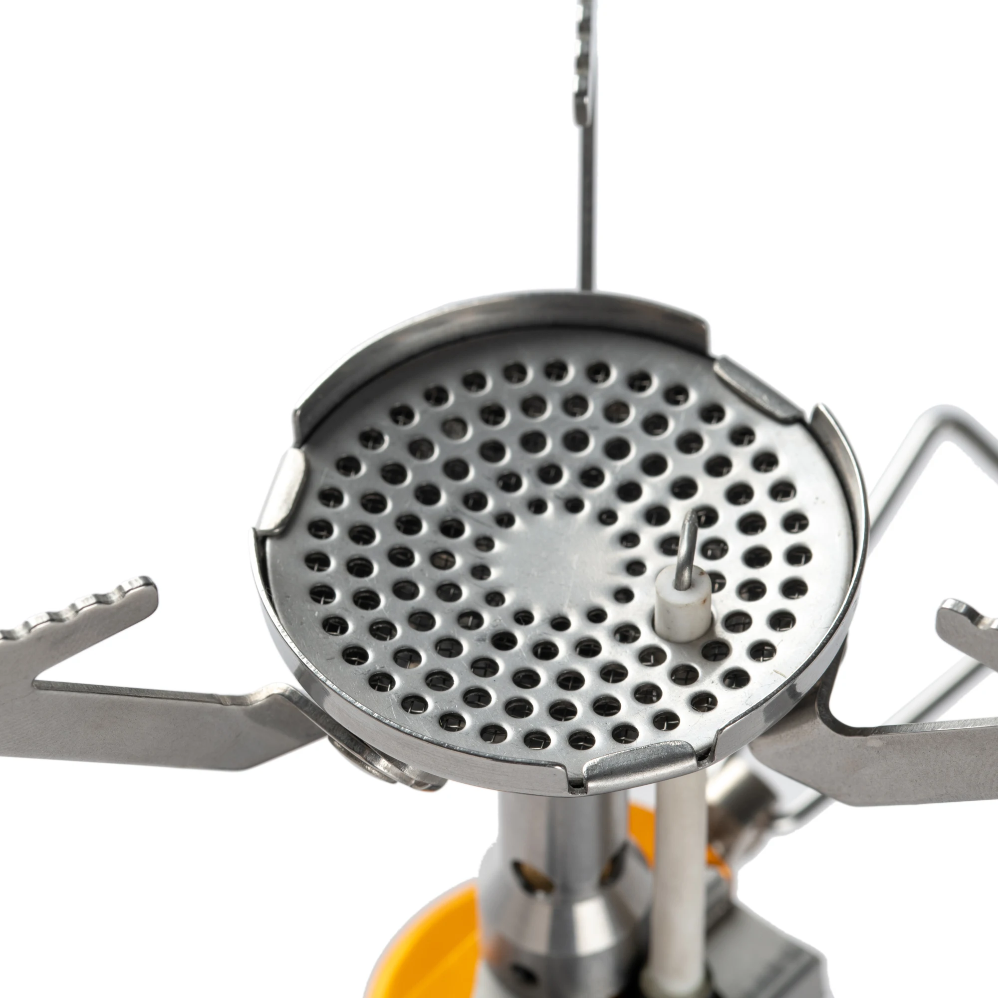 1PC Customized Logo Portable Gas Stove Stainless Steel Ultralight Mini Intergrated Stove Outdoor Backpacking Camp Stove