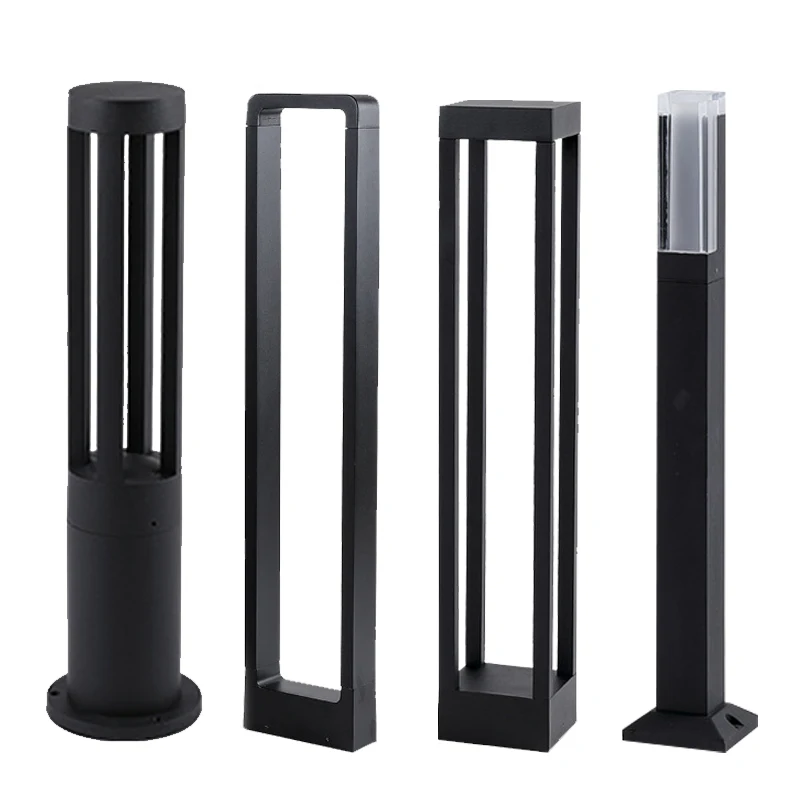 110V 220V Modern IP65 Waterproof Pillar Bollard Lights Outdoor Garden LED Lawn Light For Landscape Pathway