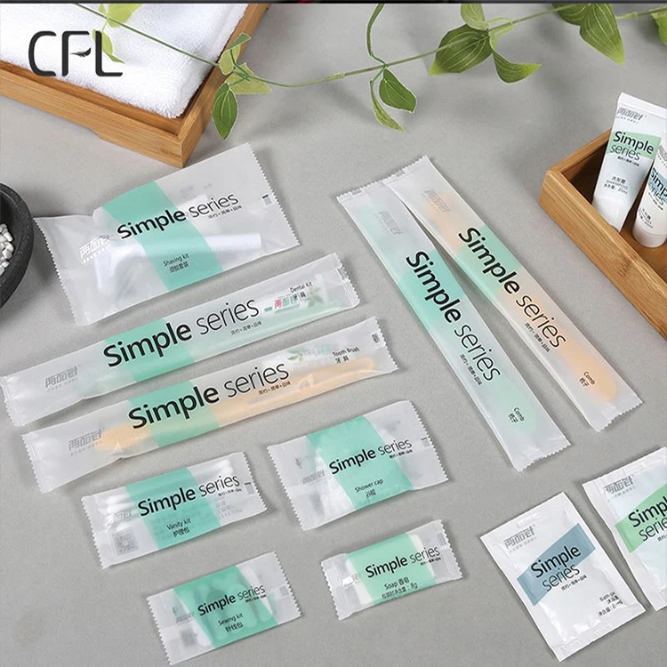Hot Selling Disposable Mini Biodegradable Hotel Shampoo And Conditioner Toothbrush Travel Mini Set