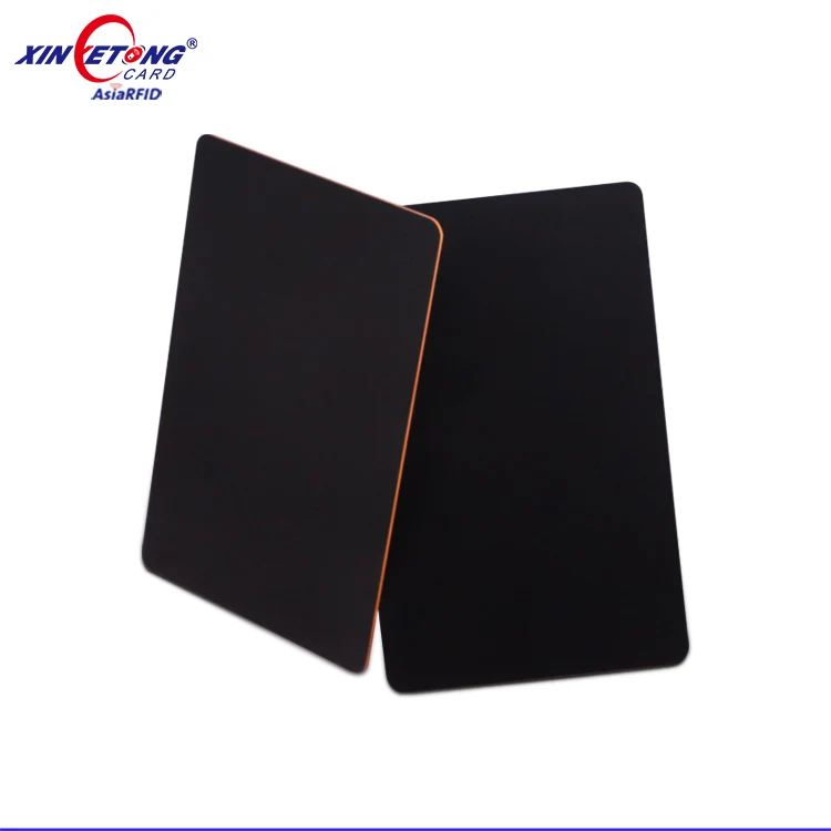 2024 New Style Contactless NFC Smart Card With Color Edge N-tag424 DNA Business Card Customize Color Edge HF13.56mhz PVC Card