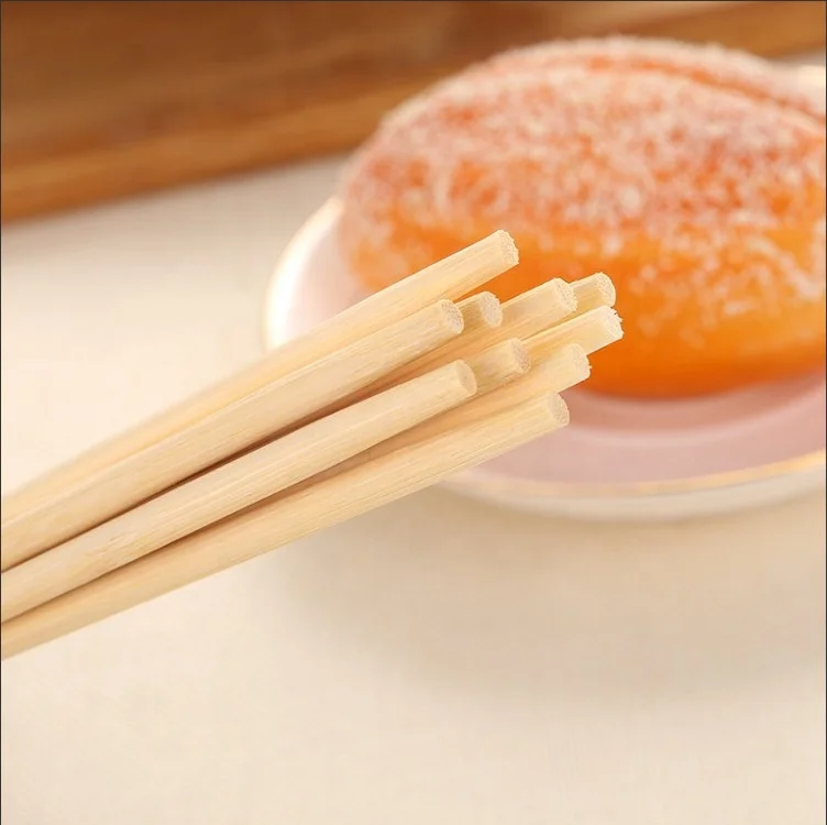 
20cm Bamboo Chopsticks Bulk Bamboo Long Chopsticks Disposable Round Stick For Sale 
