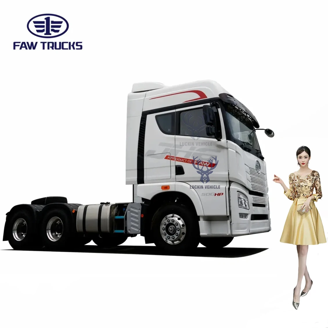 Китайский Ведущий бренд Faw Jiefang 6x4 тягач с 10 колесами для тяжелого транспорта