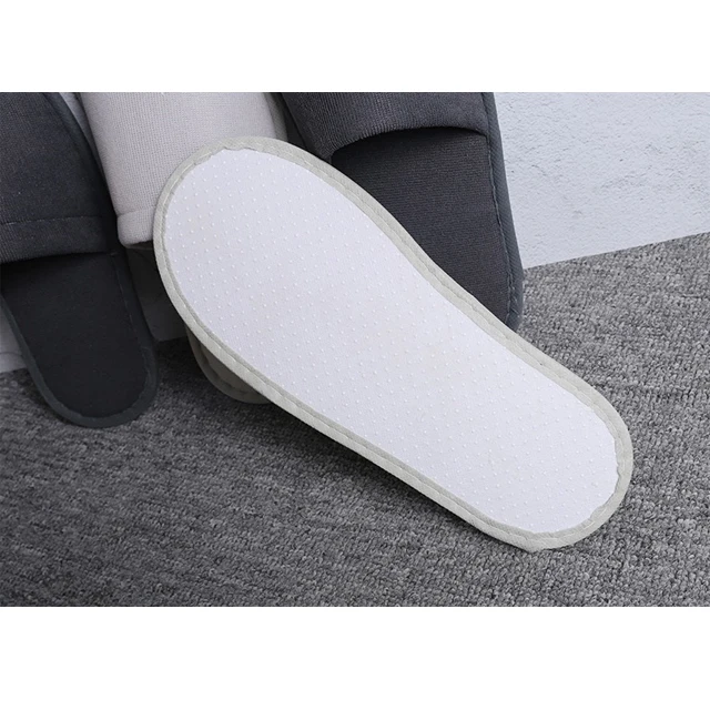 Hotel Slippers Luxury Hotel Environmental Protection Bulk Guests Disposable Tasteless Wool High-quality Non-slip Unisex White