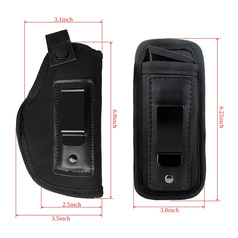 Outdoor Tactical IWB Holsters Magazine Pouch High Quality Fabric Light Weight Breathable Adjustable Gun Holster Conceal