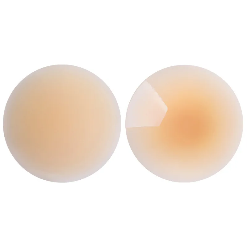Wholesale Ultra-Thin Seamless Silicone Breast Stickers Anti-Light Raised Nipple Anti-Raised Solid Color Intimates Accessories