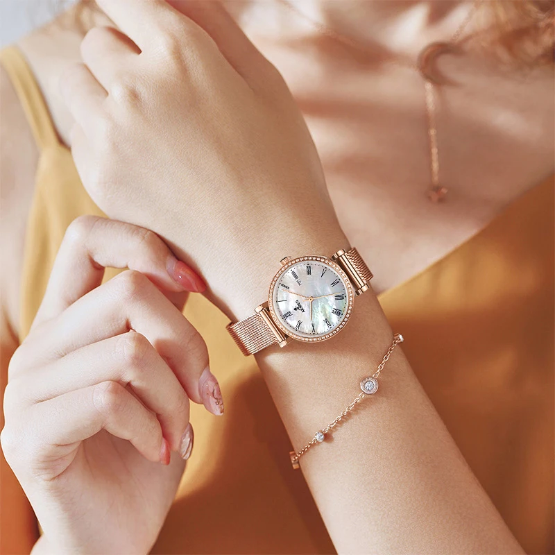 Модные женские часы, классические женские кварцевые часы от оригинального производителя