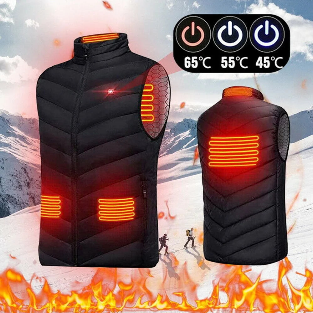 New Functional USB 5V Battery Powered Cheap Waistcoat for Man and Woman Electric Heated Mans Vest