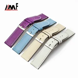 Good Quality Italian Original Genuine Fashionable Changeable Black Handicafted Grain Epson Leather Watch Strap