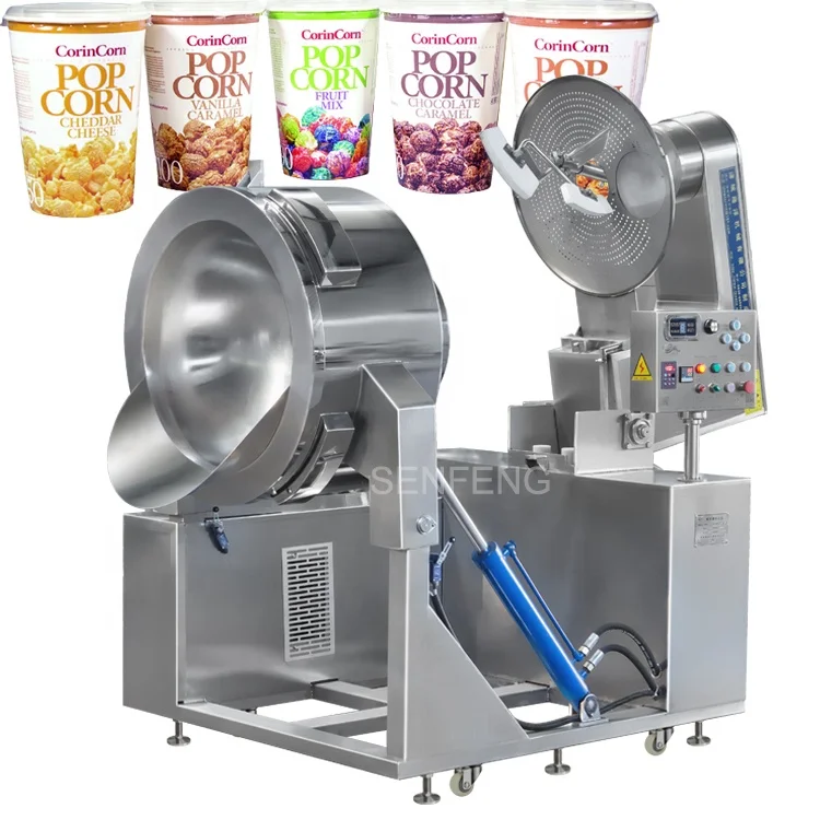Автоматическая Горячая Большая большая Коммерческая промышленная машина для приготовления попкорна (1700007980971)