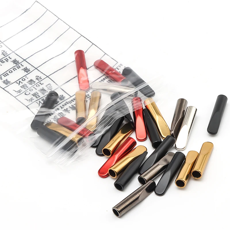 Free Sample Metal Aglets Shoelaces Head Tips Metal Shoelace Aglet for Hoodie Shoe Garment
