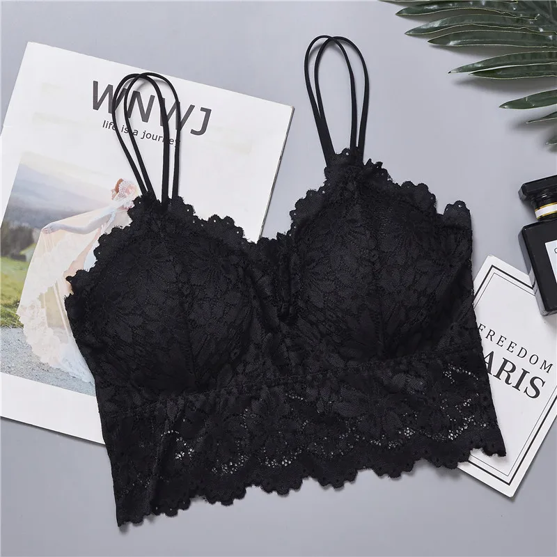 Women Underwear fashion girl comfortable wire free one-piece bra seamless bra laser cut woman bra set