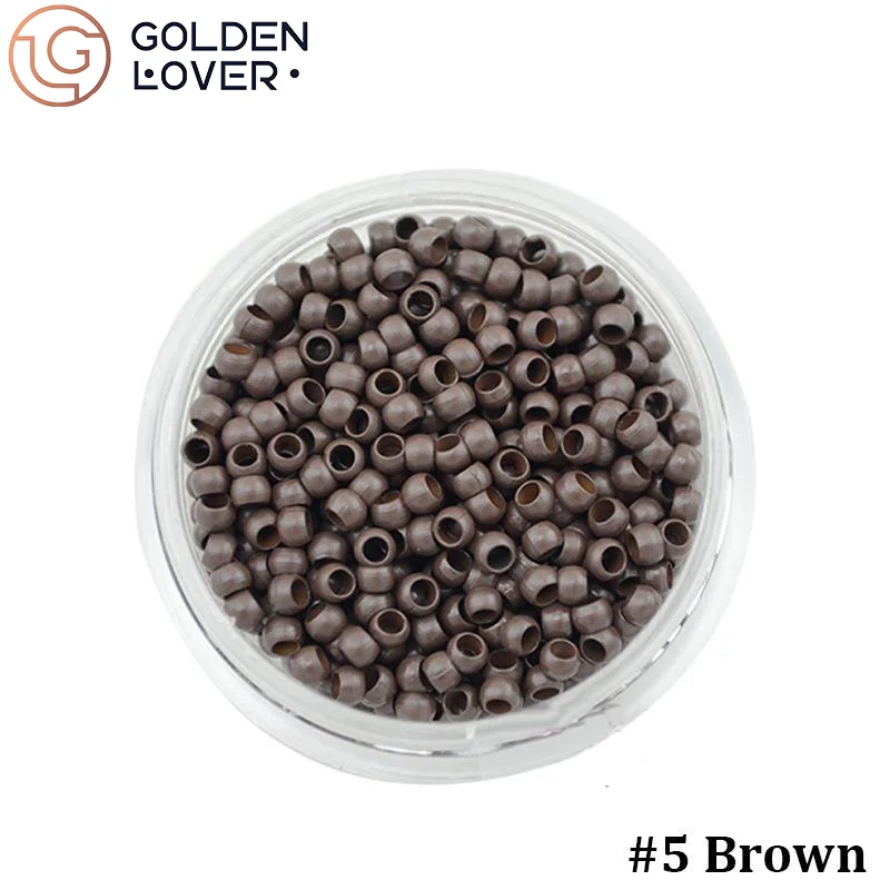 1000 PCS 2.5 mm Copper Nano Rings For Hair Extension  2.5*1.5*2.0 mm Nano Rings Beads for Hair Extension 7 Colors Optional