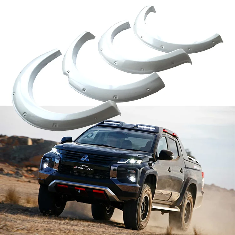FFD29 широкое колесо крыло вспышки матовый черный для MITSUBISHI TRITON 2015-далее