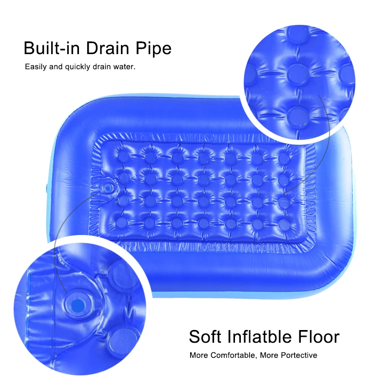 Inflatable Baby Swimming Pool Ball Durable Family KiddIe Pool for Garden, Outdoor, Kids, Backyard, Summer Printing In Stock