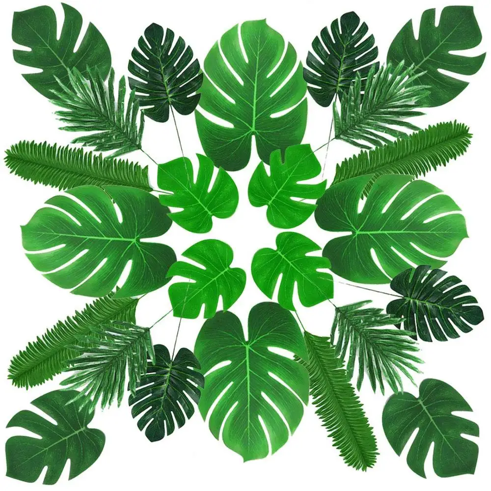 Tropical Leaves Decorations Beach Birthday Jungle Party Palm Leaves Decorations