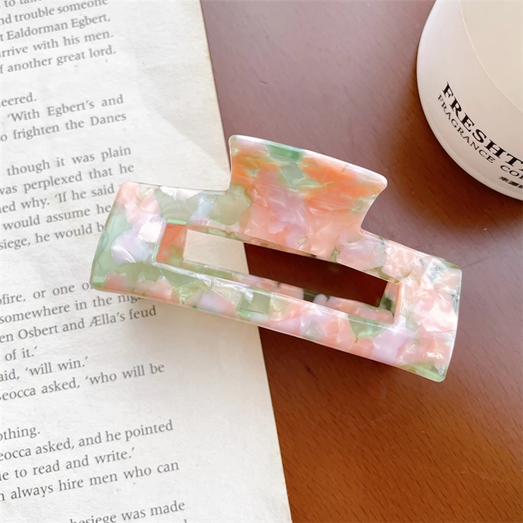Hot Selling 2022 New Fashion Korean Hair Accessories Custom Cellulose Acetate Hair Claw Clip