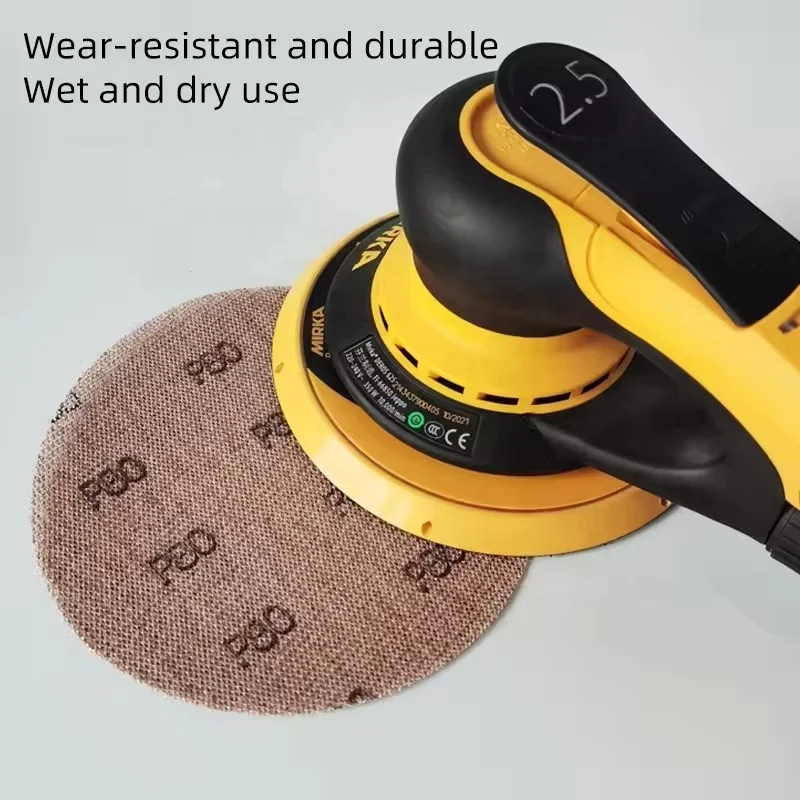 80Grit Grip Disc 6 inch Mesh Sanding Discs Net Dust-free Hook & Loop Sandpaper Abrasive Mesh Disc Replacement for Mirka