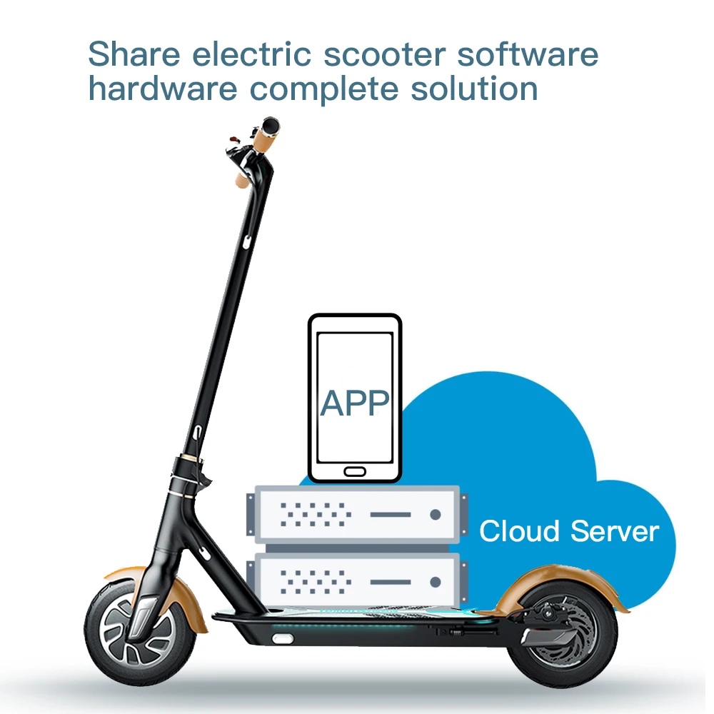 Electric Scooter IoT With GPS Function Most Popular Electric Sharing Scooter IOT Device