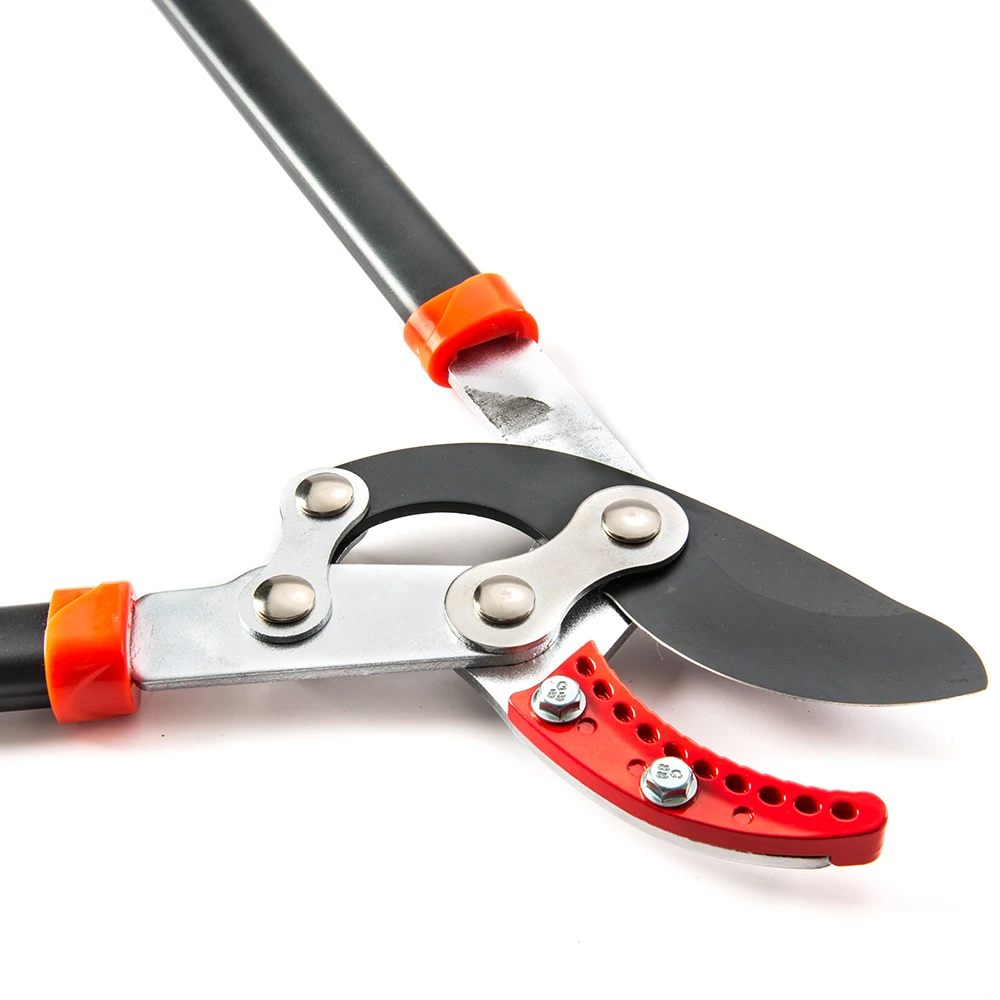 Sturdy long handle steel blade garden tree trimmer thick branch cutter anvil loppers shears