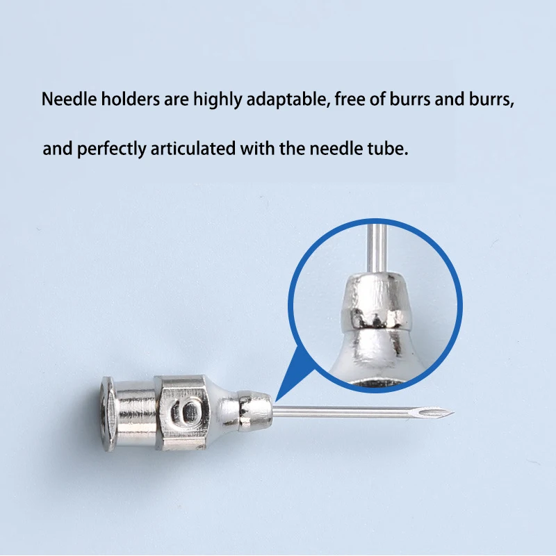 Hot Sale Animal Vaccination Injector Needles Reusable Stainless Steel Veterinary Hypodermic Syringe Needle