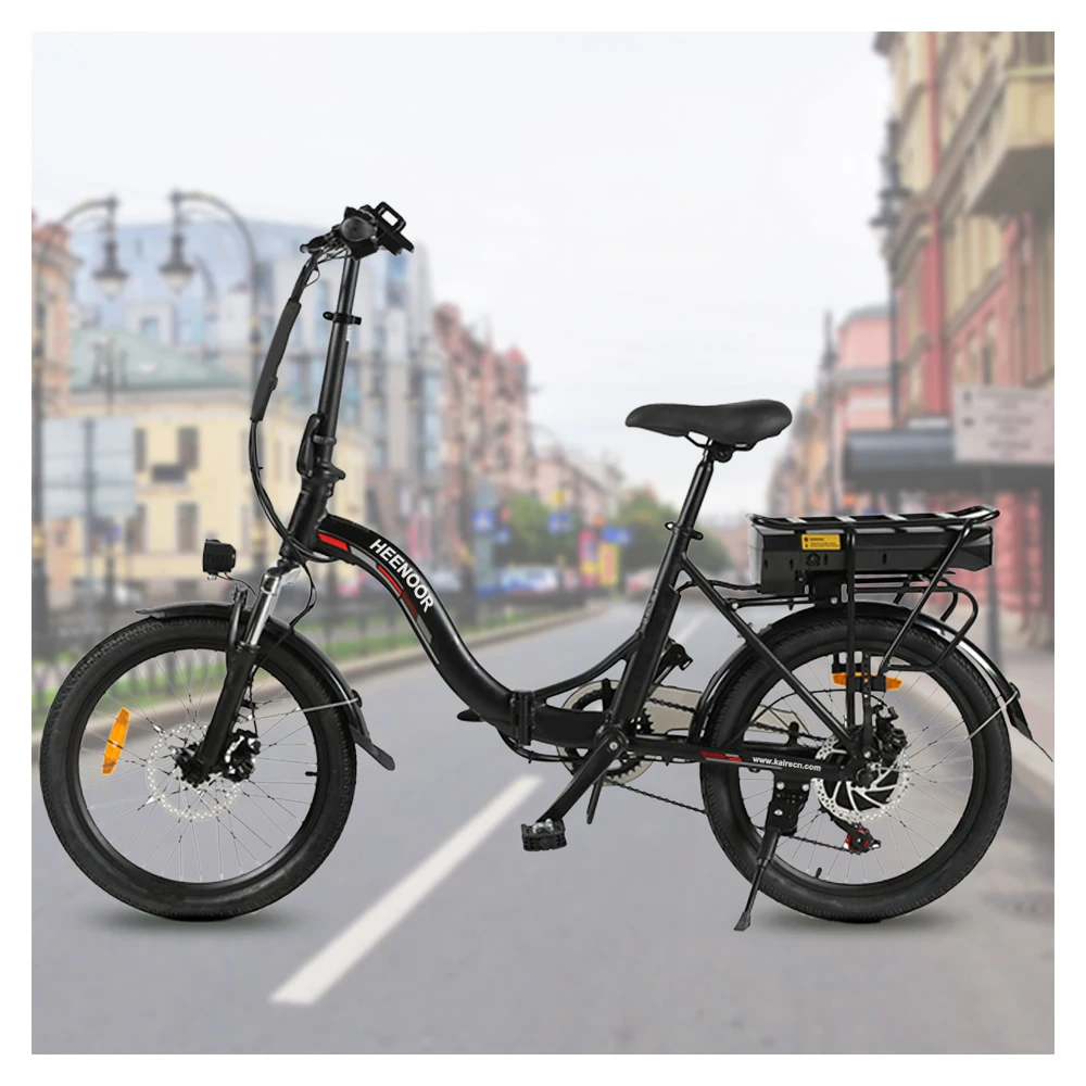 European warehouse fast delivery rear hub motor 7 speed 20 Inch electric foldable bicycle