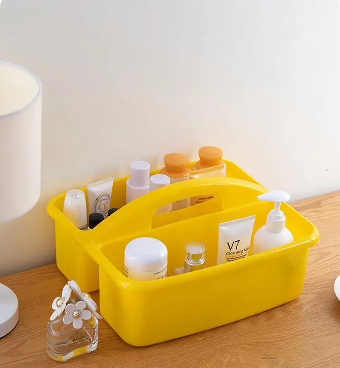 2 Compartment Large Caddy Multipurpose Classroom Organizer Tool & Supply Cleaning Caddy with Handle