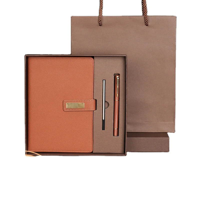 Customized Logo A5 Journal Notebook with Pen Good Feeling PU Notebook with Buckle Wholesale A5 Notebook with Pen