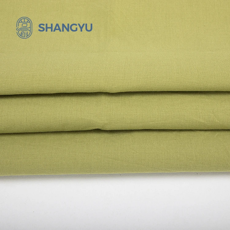 Wholesale 100% cotton woven fabric washed cotton 100gsm cotton poplin fabric for shirt