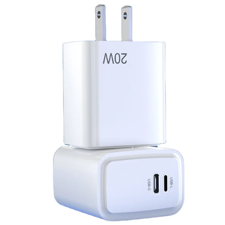 Pd20w Can Reverse Fast Charge Eu Portable Fast Mobile Charging Type C/l Travel Adapter 20w Pd Wall Charger for Apple Iphone 14