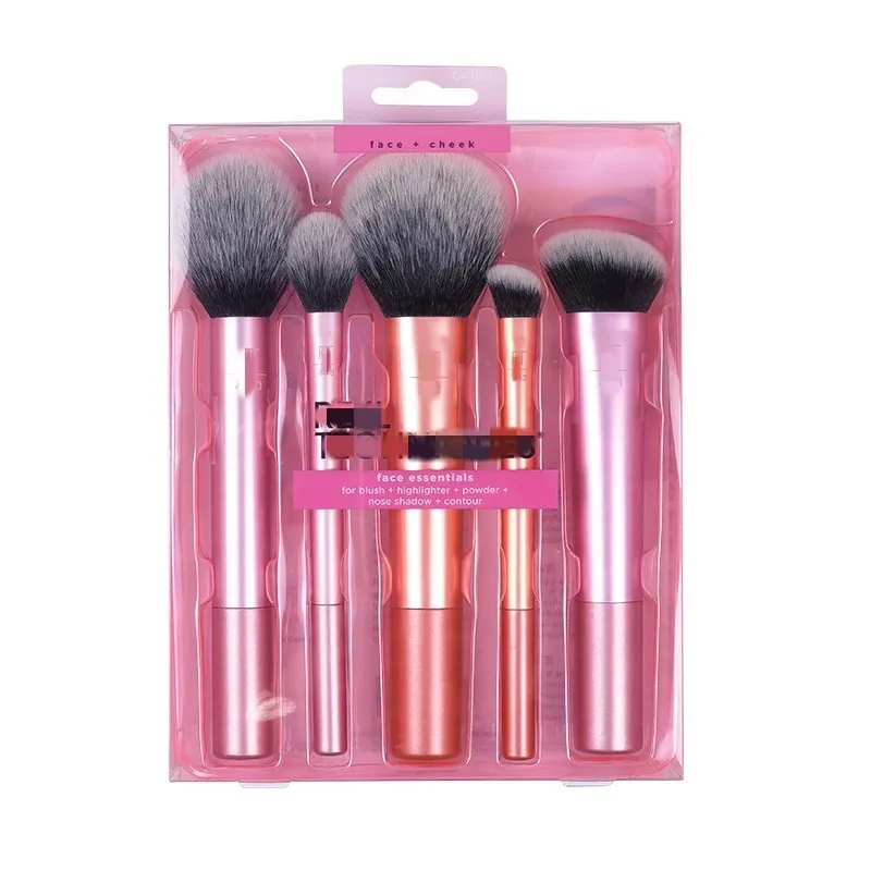 Private Label  Makeup Set with Makeup Sponges Blush Foundation Brush Highlight Eye Shadow Cosmetic Set With Package