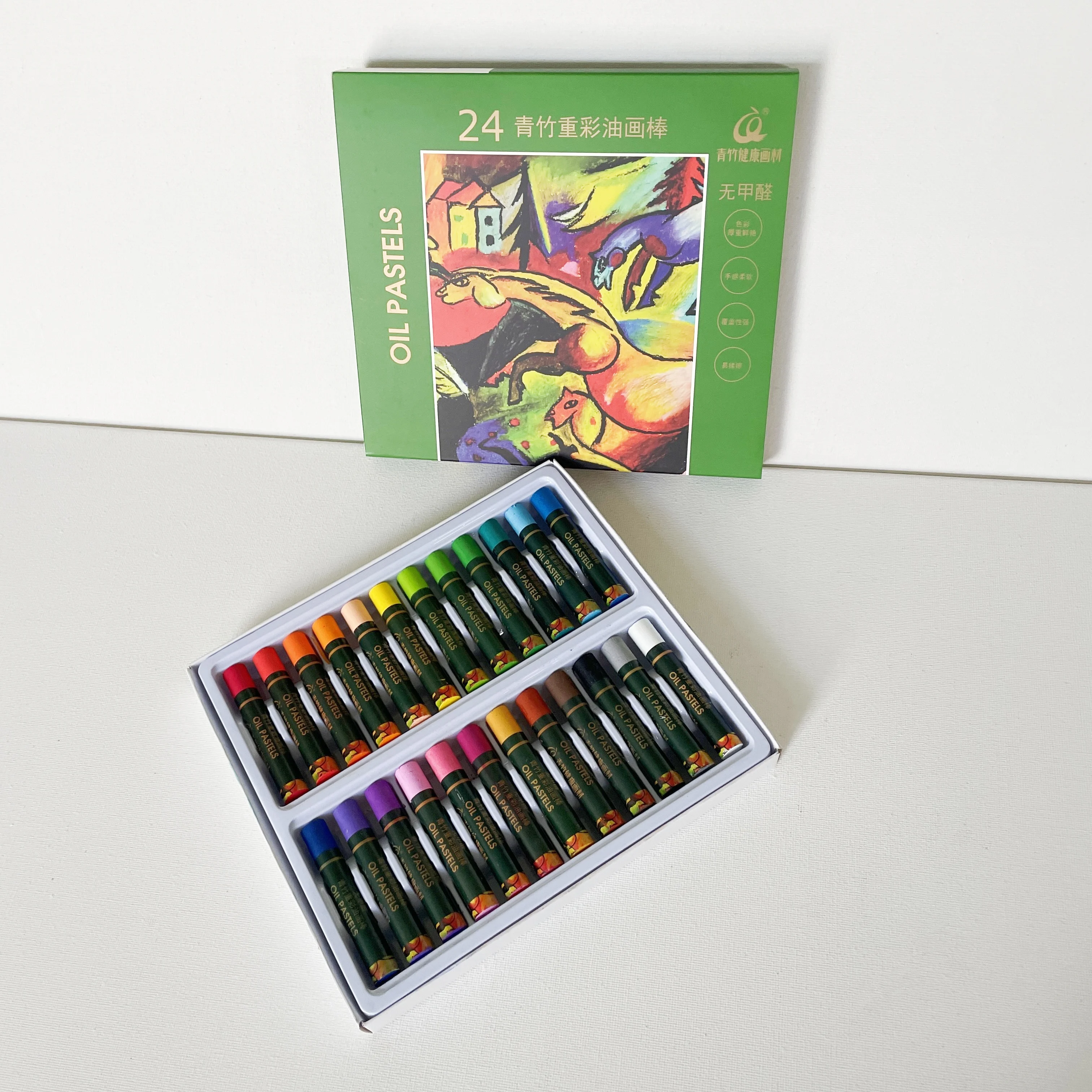 High Quality OEM Rich Pigments Washable 12 24 Colors Oil Pastel Crayon For Child Artist Kids DIY