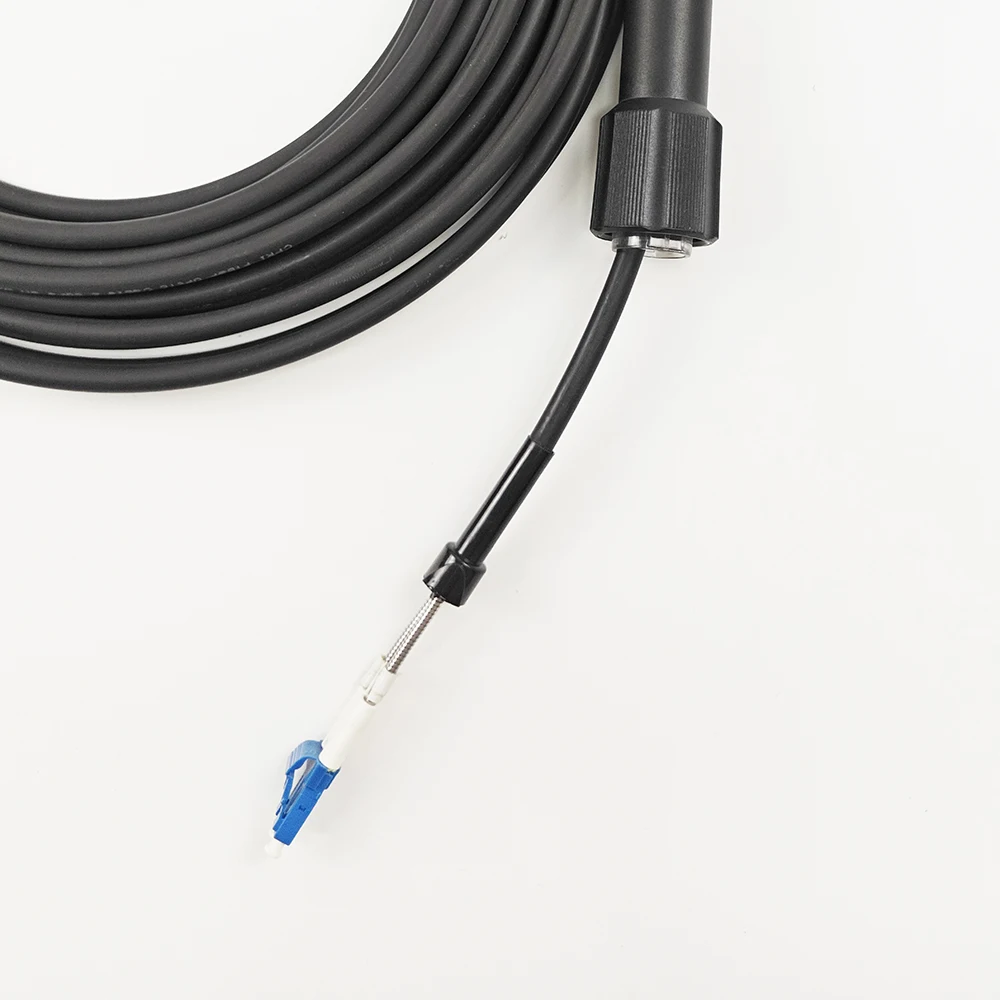 CPRI Cable Fibervision Outdoor Fiber Optical  Protected Brunch Armored Cable SM Outdoor cable with ODVA DLC/UPC connector