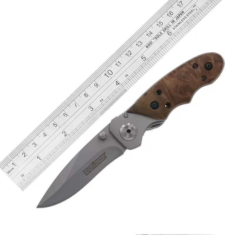 Stainless steel Wood Handle Folding Small Pocket Knife